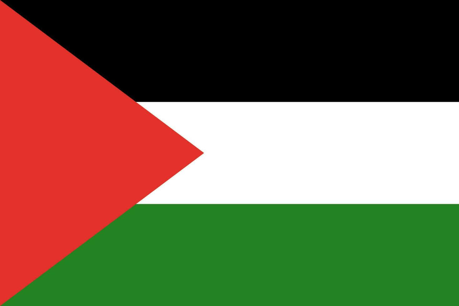 Palästina National, Flagge von Palästina Vektor, Flagge von Palästina Gaza Streifen Flagge, vektor