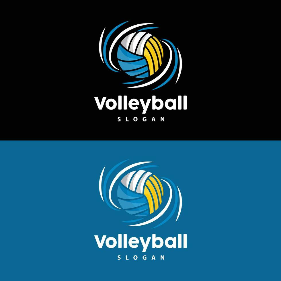 Volleyball Logo, Sport einfach Design, Welt Sport Turnier Vektor, Illustration Symbol Symbol vektor