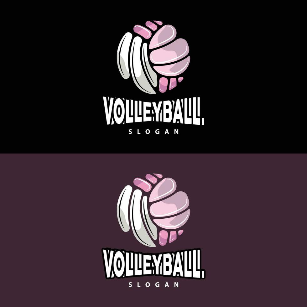 Volleyball Logo, Sport einfach Design, Welt Sport Turnier Vektor, Illustration Symbol Symbol vektor