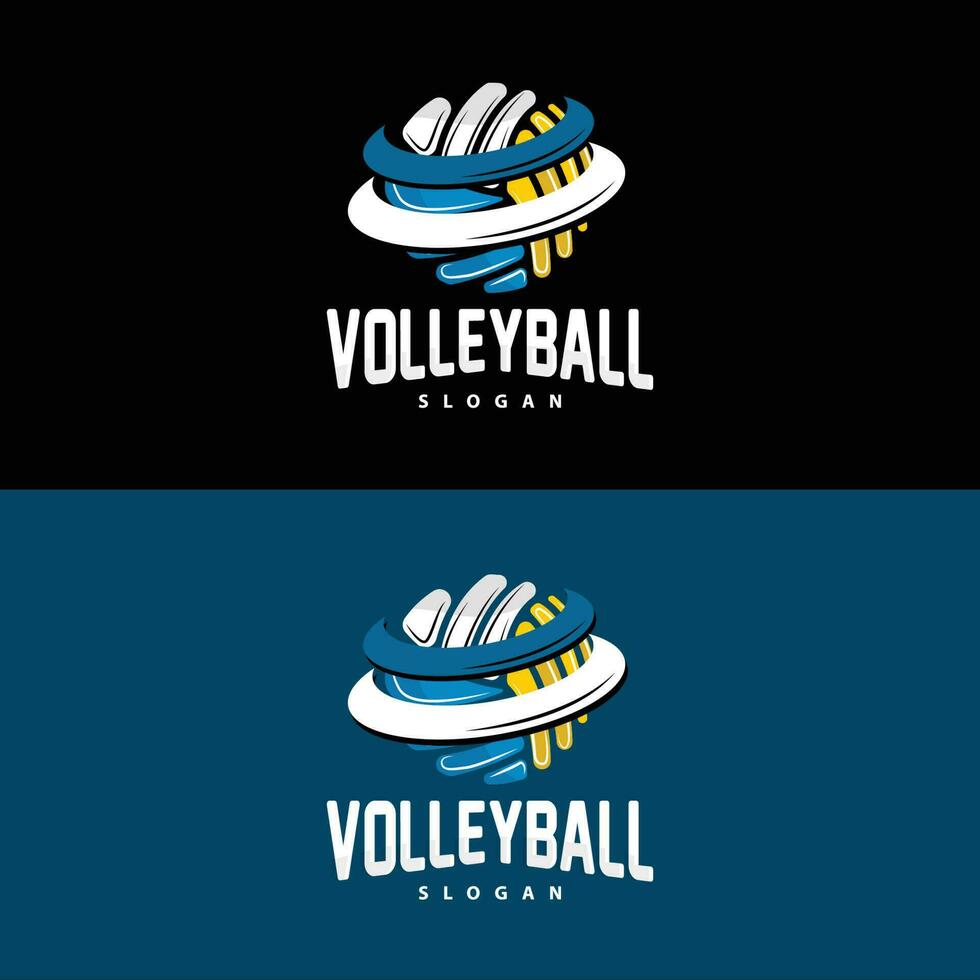 Volleyball Logo, Sport einfach Design, Welt Sport Turnier Vektor, Illustration Symbol Symbol vektor