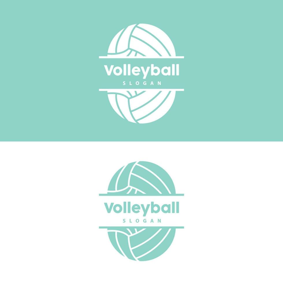 Volleyball Logo, Sport einfach Design, Welt Sport Turnier Vektor, Illustration Symbol Symbol vektor