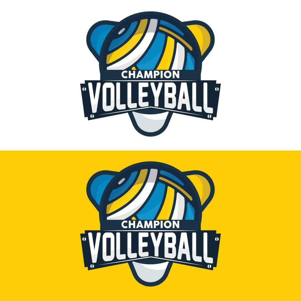 Volleyball Logo, Sport einfach Design, Welt Sport Turnier Vektor, Illustration Symbol Symbol vektor