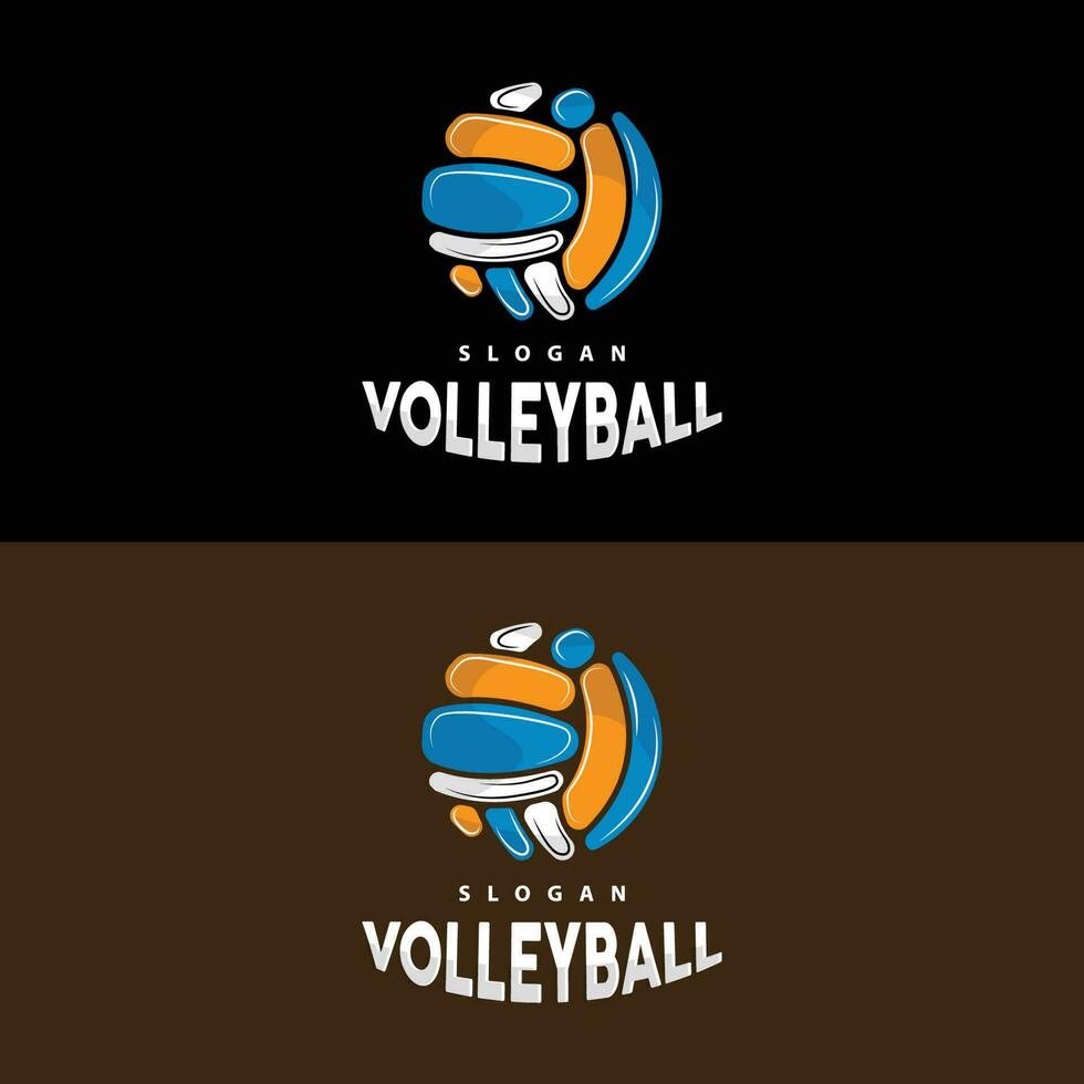 Volleyball Logo, Sport einfach Design, Welt Sport Turnier Vektor, Illustration Symbol Symbol vektor