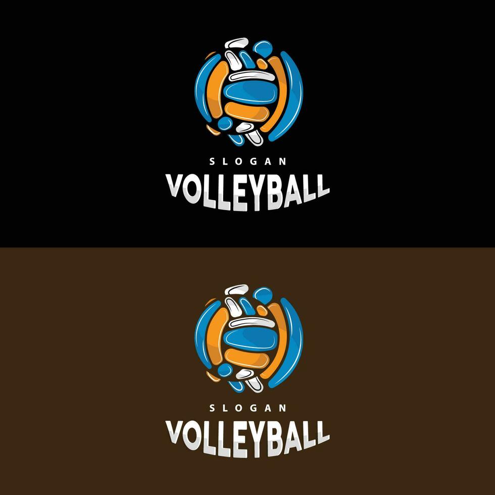 Volleyball Logo, Sport einfach Design, Welt Sport Turnier Vektor, Illustration Symbol Symbol vektor