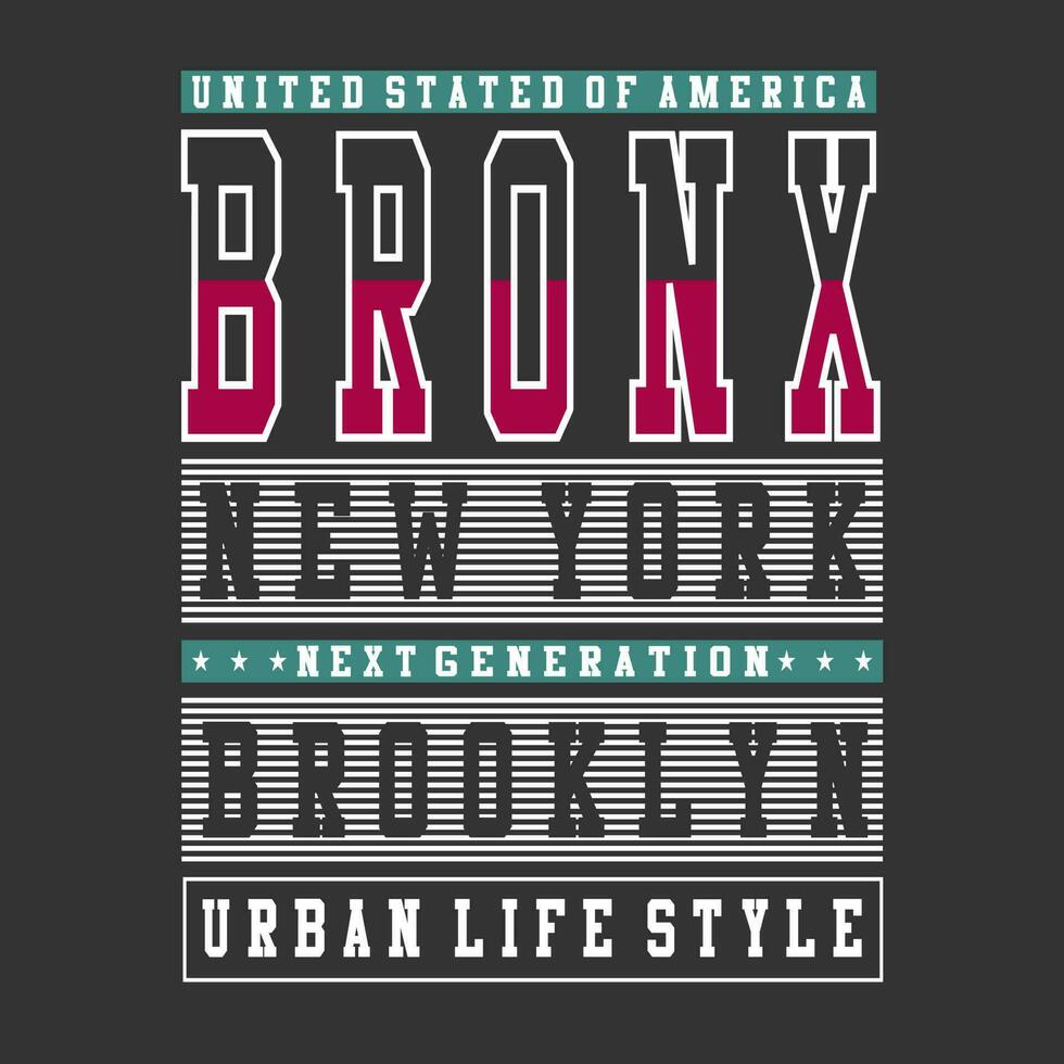 Neu York Brooklyn Logo Text Poster Vektor Design