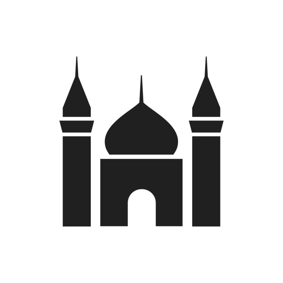 Moschee-Symbol-Vektor-Design-Illustration vektor