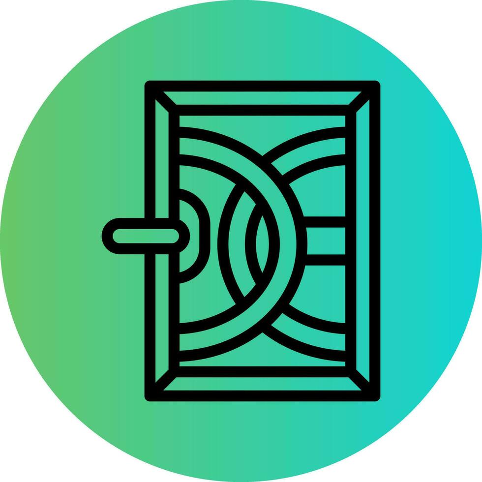 Tür-Vektor-Icon-Design vektor