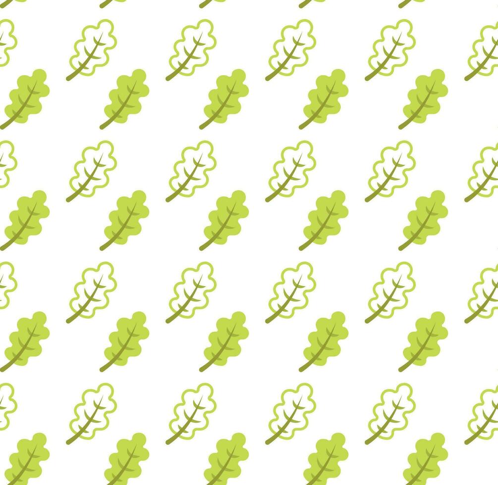 sömlös mönster med ek leafs och vår ek löv i grön, gul. perfekt för tapet, gåva papper, mönster fyller, webb sida bakgrund, höst hälsning kort. vektor
