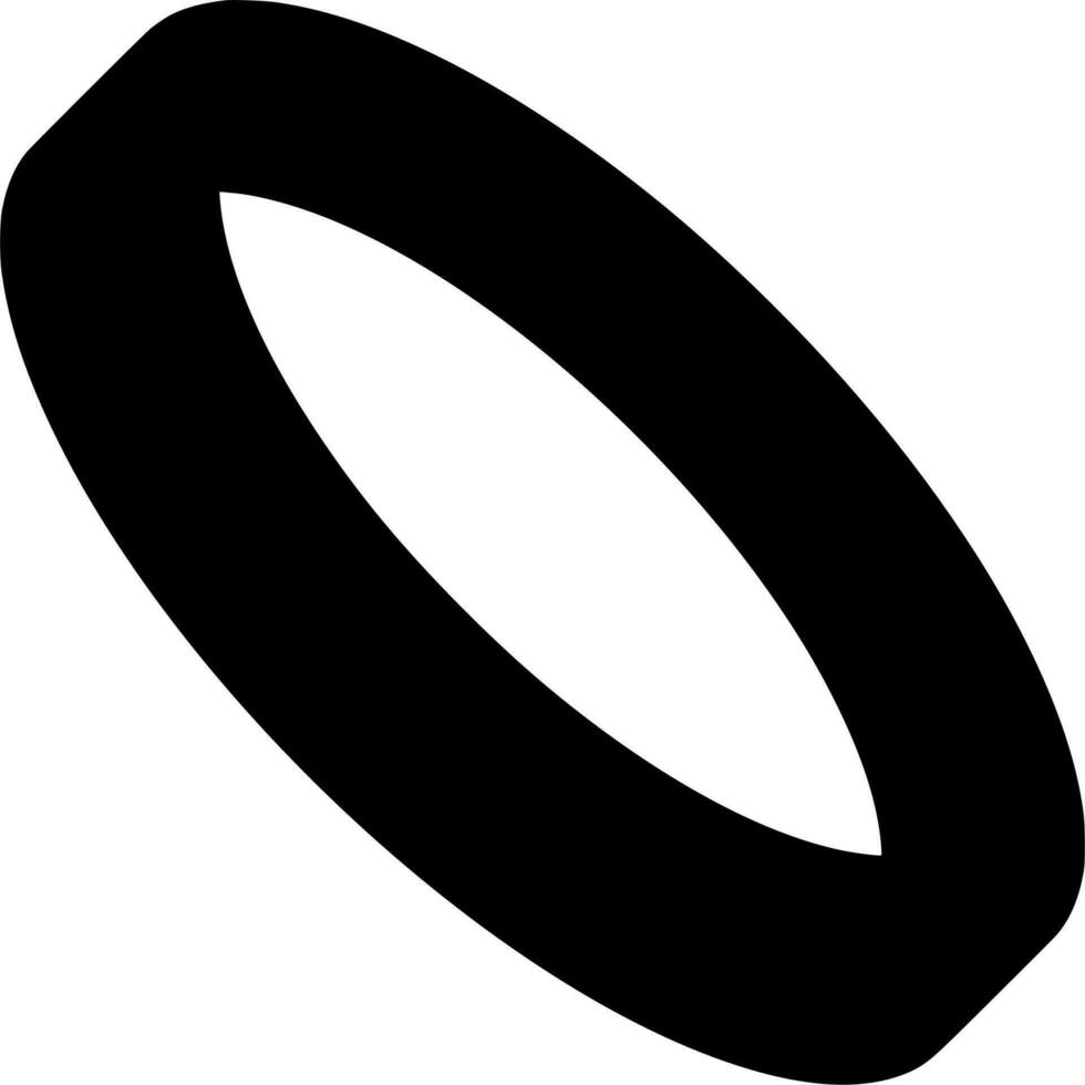 Vektor Silhouette von Ringe auf Weiß Hintergrund