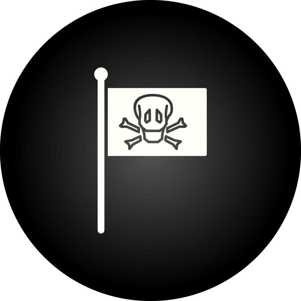 Piratenflaggen-Vektorsymbol vektor