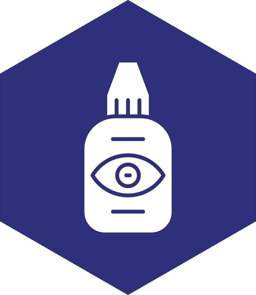 Augentropfen-Vektor-Icon-Design vektor