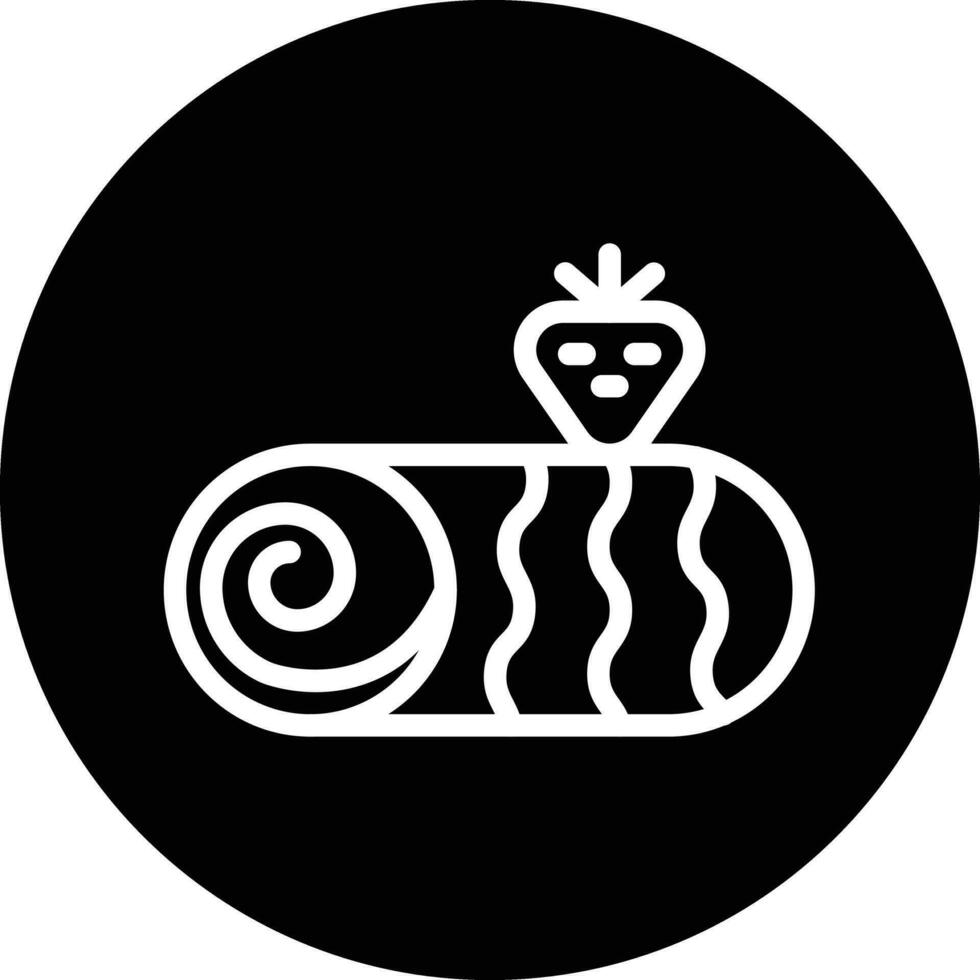 rollen Kuchen Vektor Symbol Design