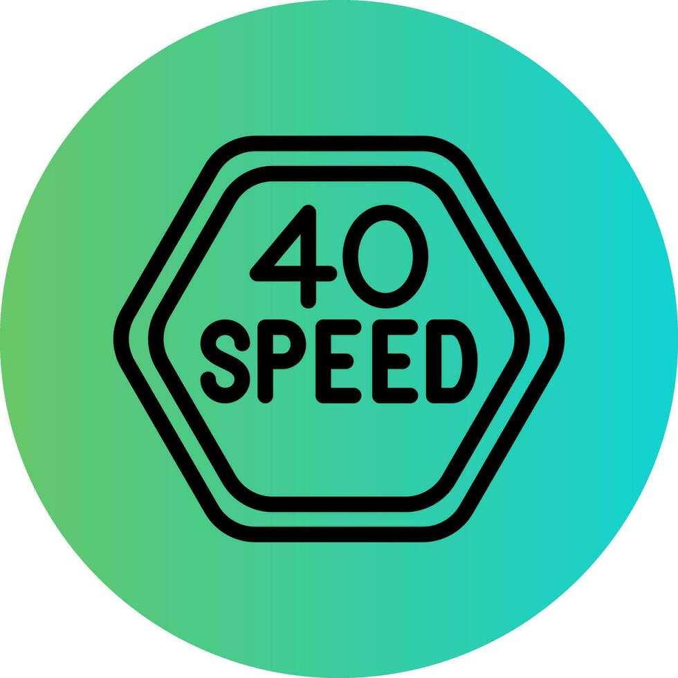 Geschwindigkeit Grenze Vektor Symbol Design