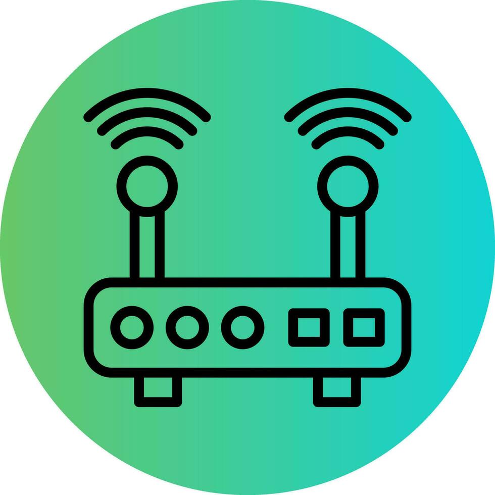 W-lan Router Vektor Symbol Design