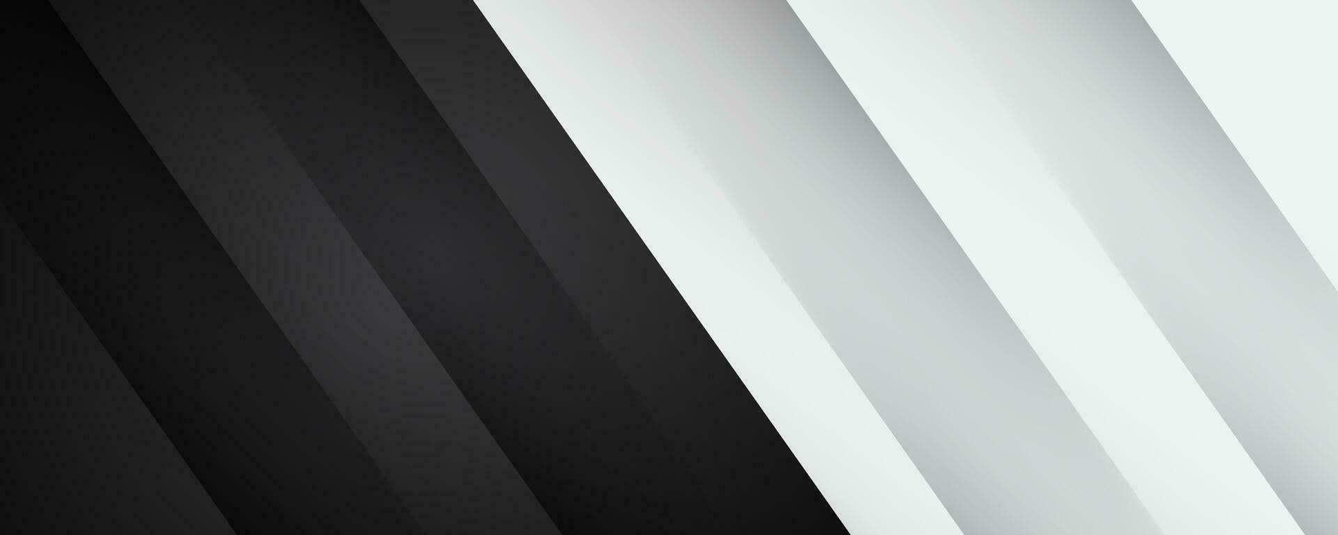 3d svart vit geometrisk abstrakt bakgrund överlappning lager på ljus Plats med snedstreck effekter dekoration. grafisk design element Skära ut stil begrepp för baner, flygblad, kort, eller broschyr omslag vektor