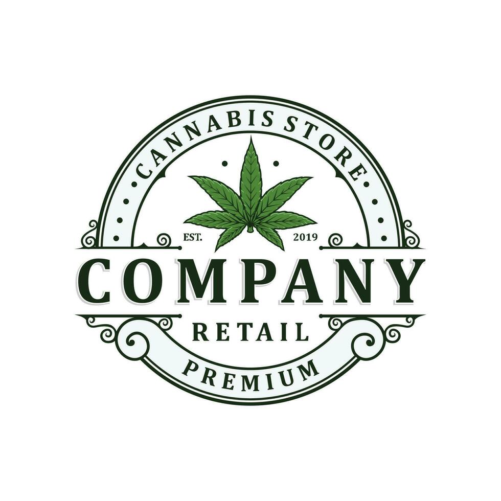 premie cannabis Lagra logotyp vektor
