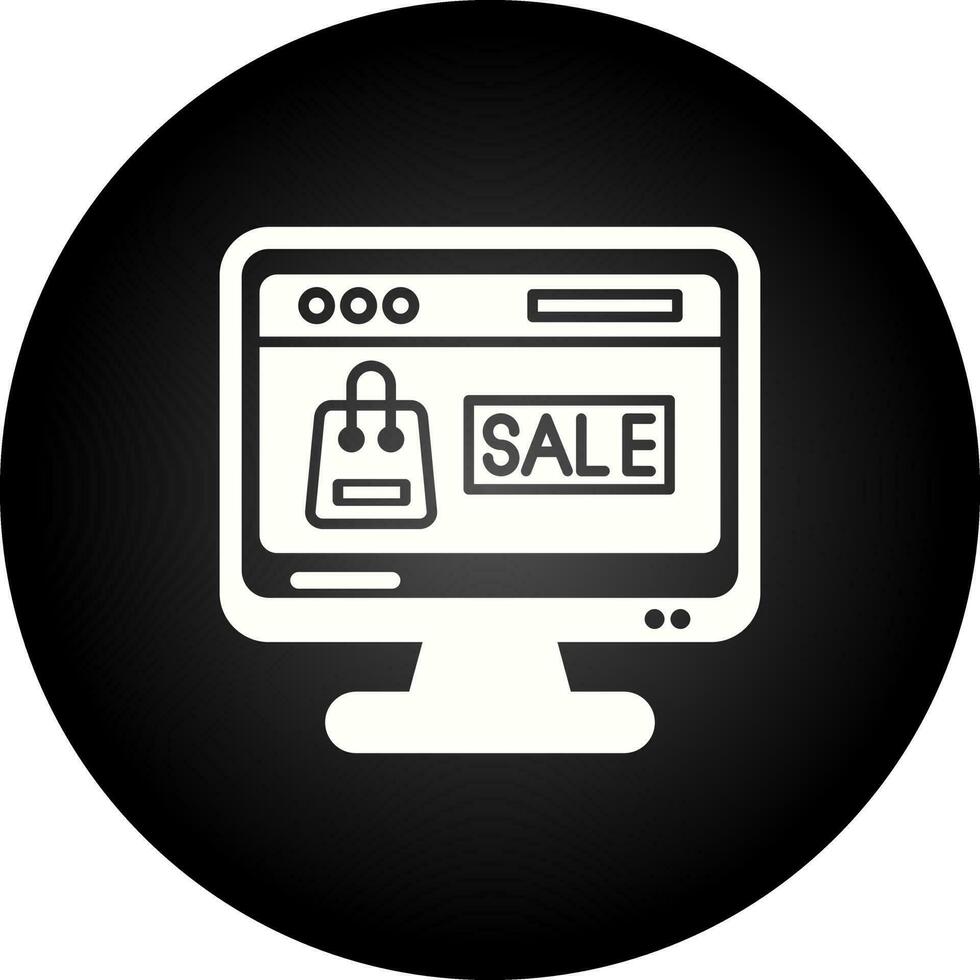 Online-Verkauf-Vektor-Symbol vektor