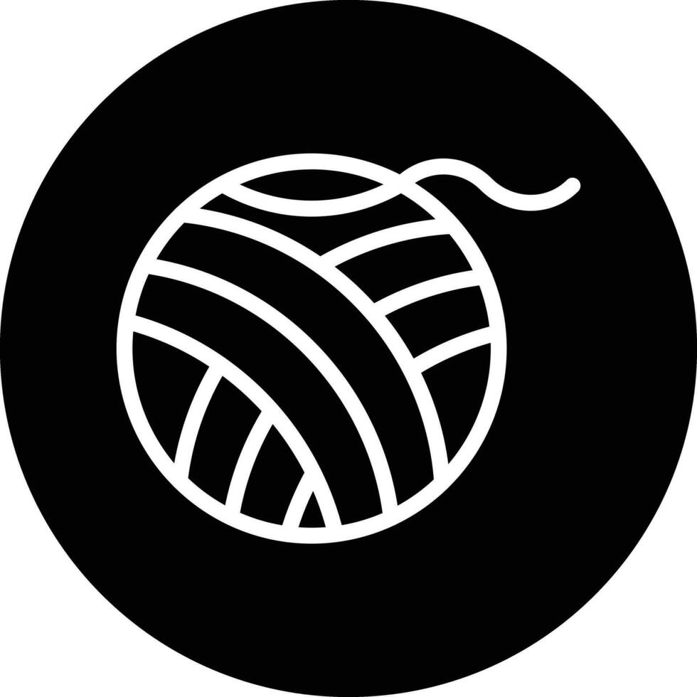wolle Ball Vektor Symbol Design