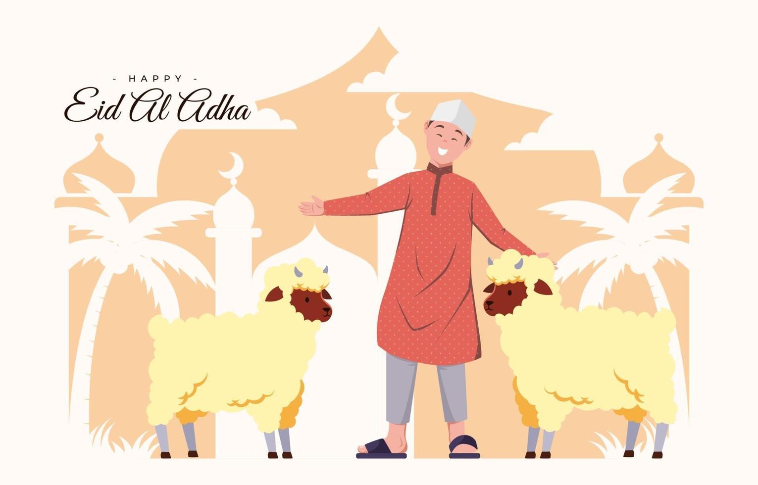 eid al adha mubarak vektor