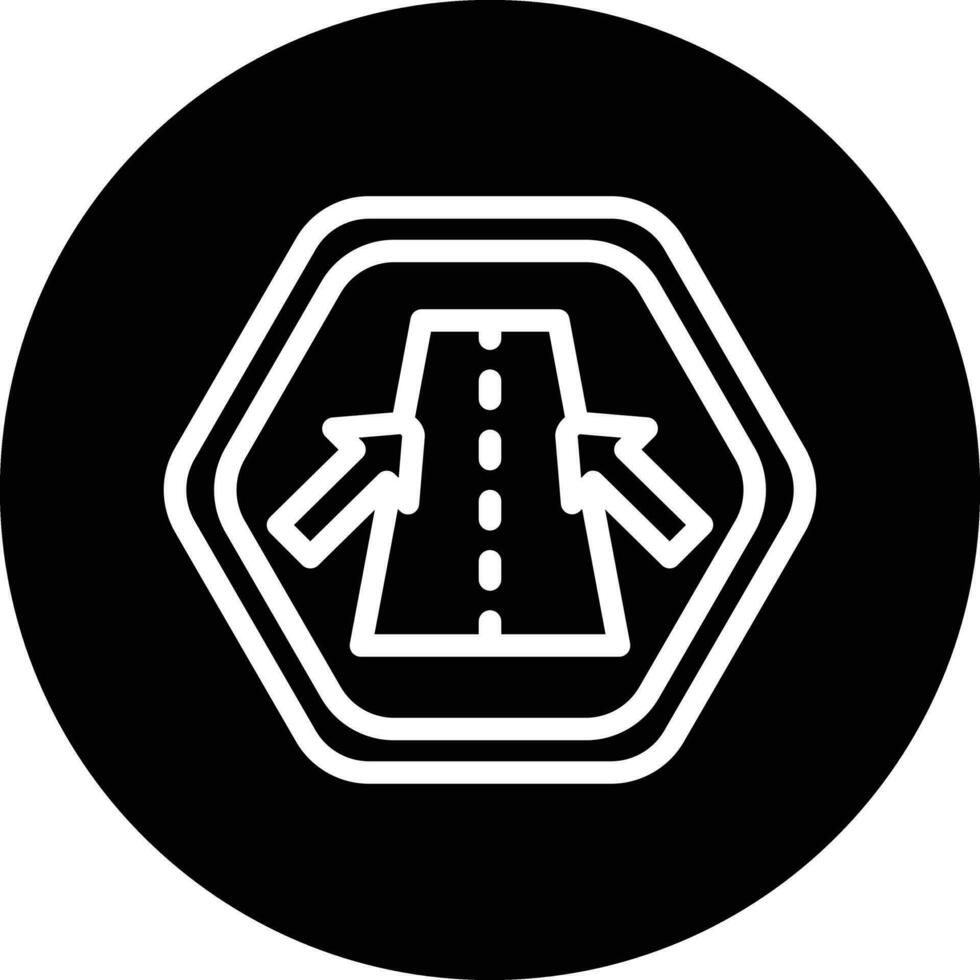 behalten im Fahrbahn Vektor Symbol Design