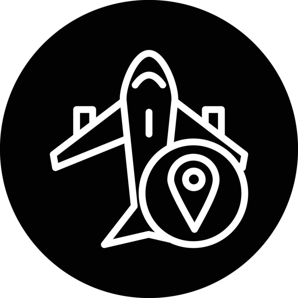 Flug Ort Vektor Symbol Design