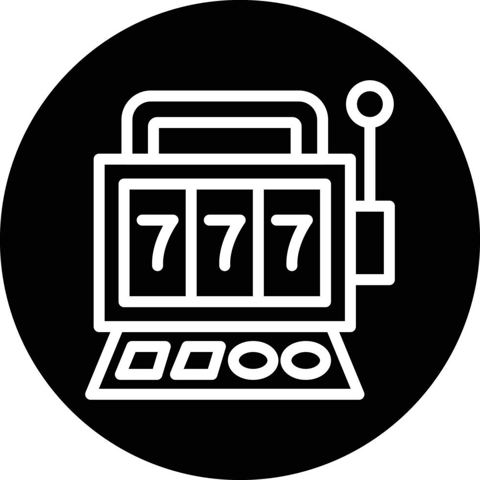 Spielautomaten-Vektor-Icon-Design vektor