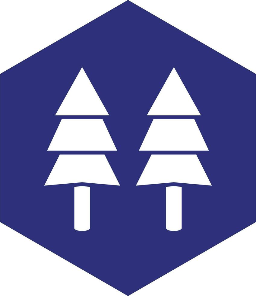 Kiefer Baum Vektor Symbol Design