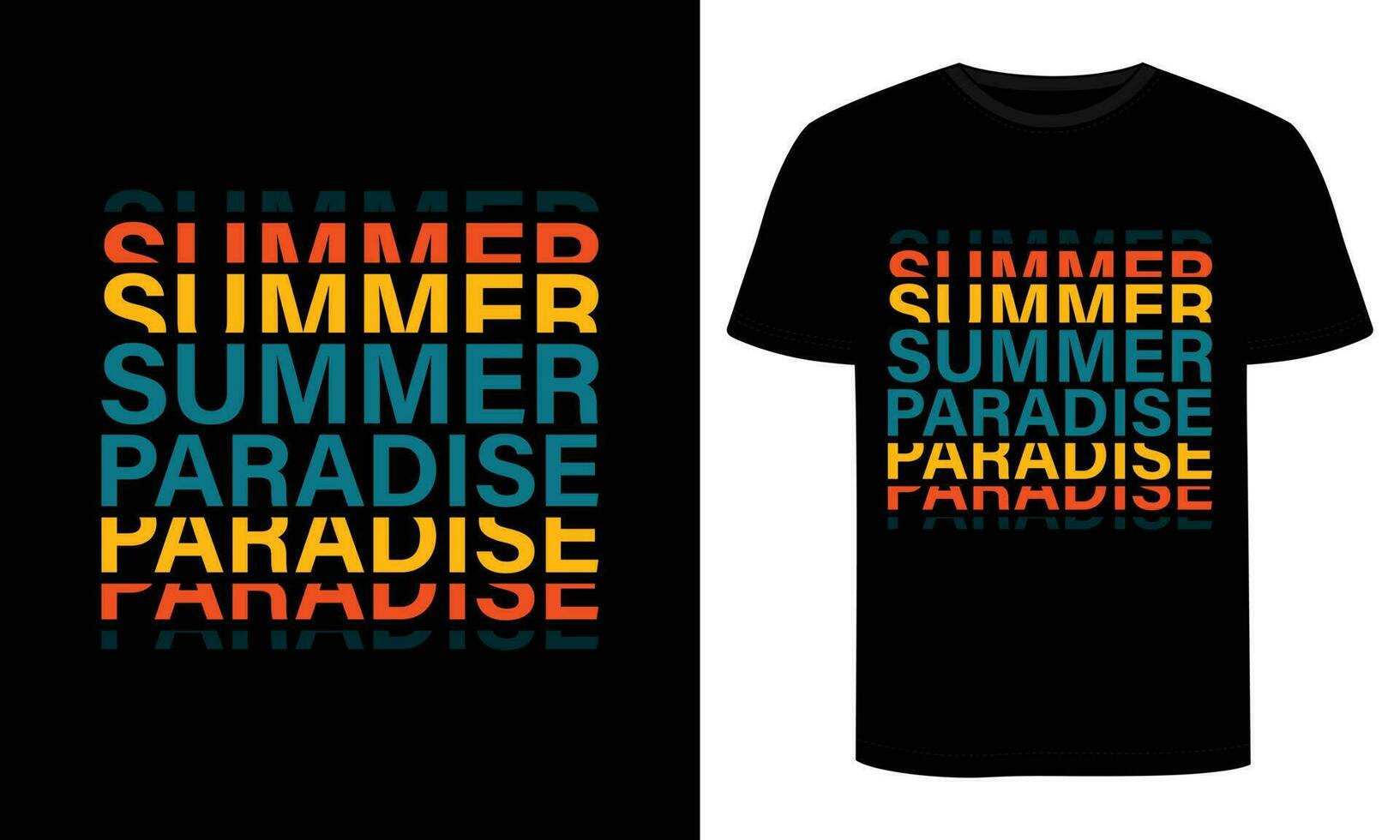 Sommer- T-Shirt Design, Typografie Sommer- T-Shirt Design vektor