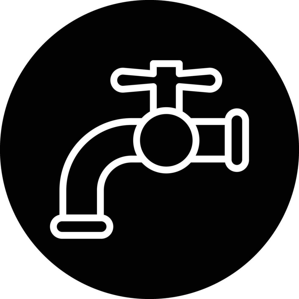 Wasserhahn-Vektor-Icon-Design vektor