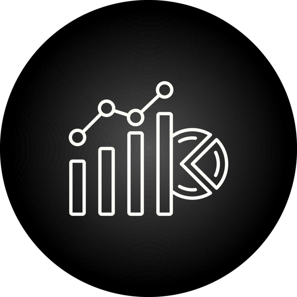 Balkendiagramm-Vektorsymbol vektor