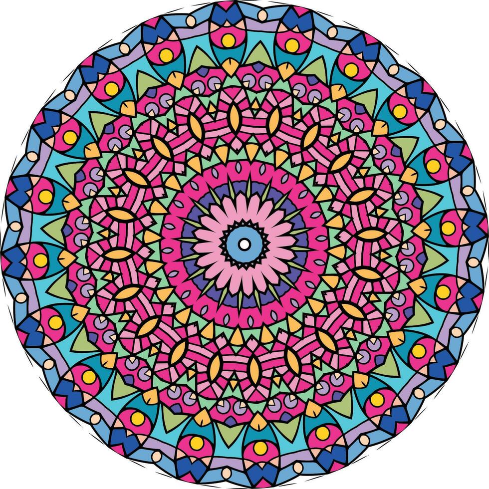 bunte Mandalas. dekorative runde Verzierung. isoliert auf weißem Hintergrund. arabische, indische, osmanische Motive. für Karten, Einladungen vektor