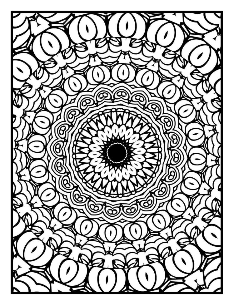 mandalas färg bok, orientalisk terapi, översikt mandala färg sida, dekorativ runda prydnad, anti påfrestning terapi, mönster väva design vektor