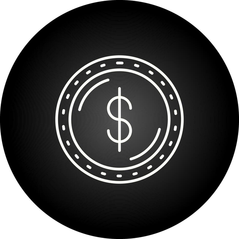 dollar valuta vektor ikon