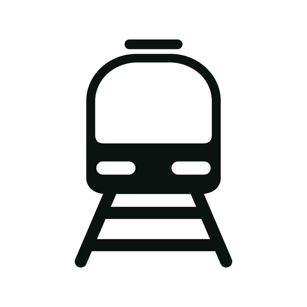 tåg ikon isolerat på en vit bakgrund vektor