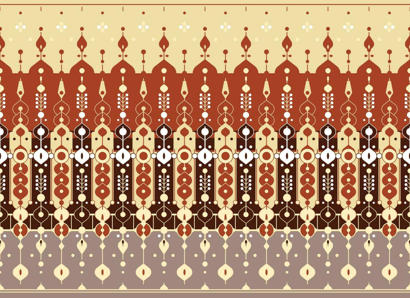 geometrisk etnisk tyg mönster för trasa matta tapet bakgrund omslag etc. vektor