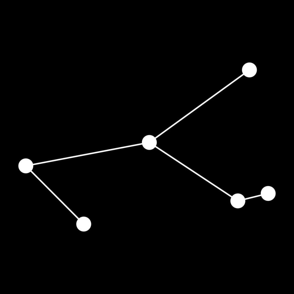 monoceros konstellation Karta. vektor illustration.