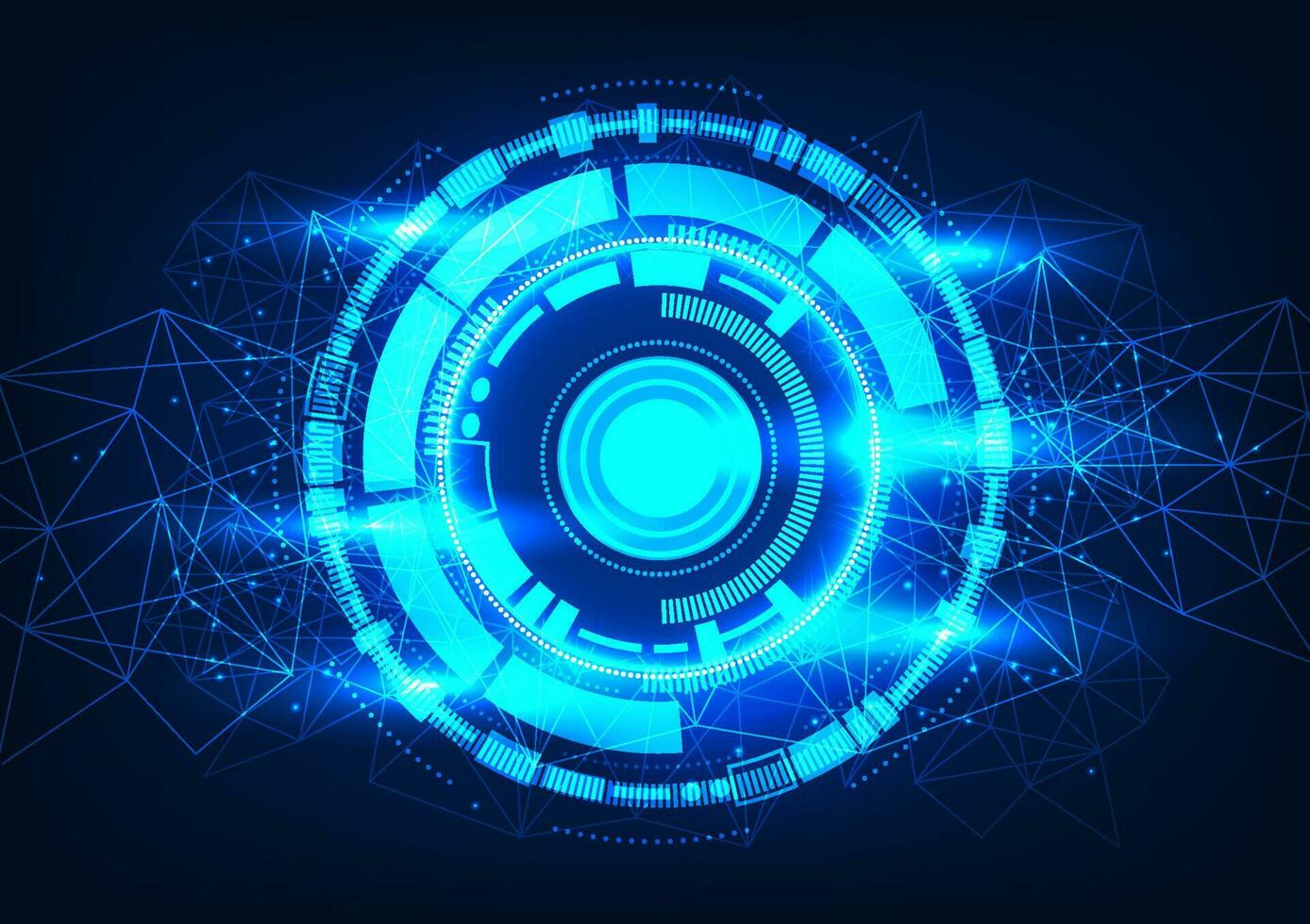 teknologi cirkel Centrum av de teknologisk systemet är de processor den där mottar information och skickar den ut till de kommando avrättning systemet, verkande tycka om de hjärna är exekvera genom de nerver vektor