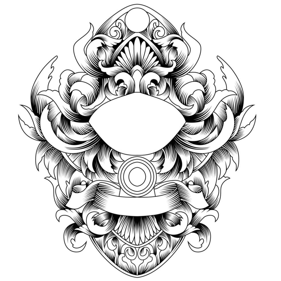 Barock Ornament Vektor Illustration