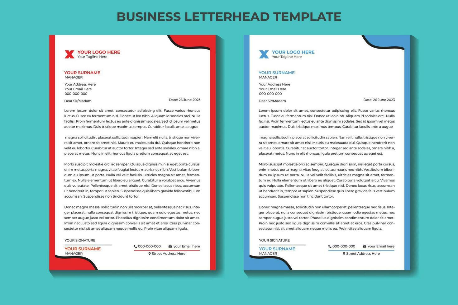 företags- företag brev mall design mall vektor