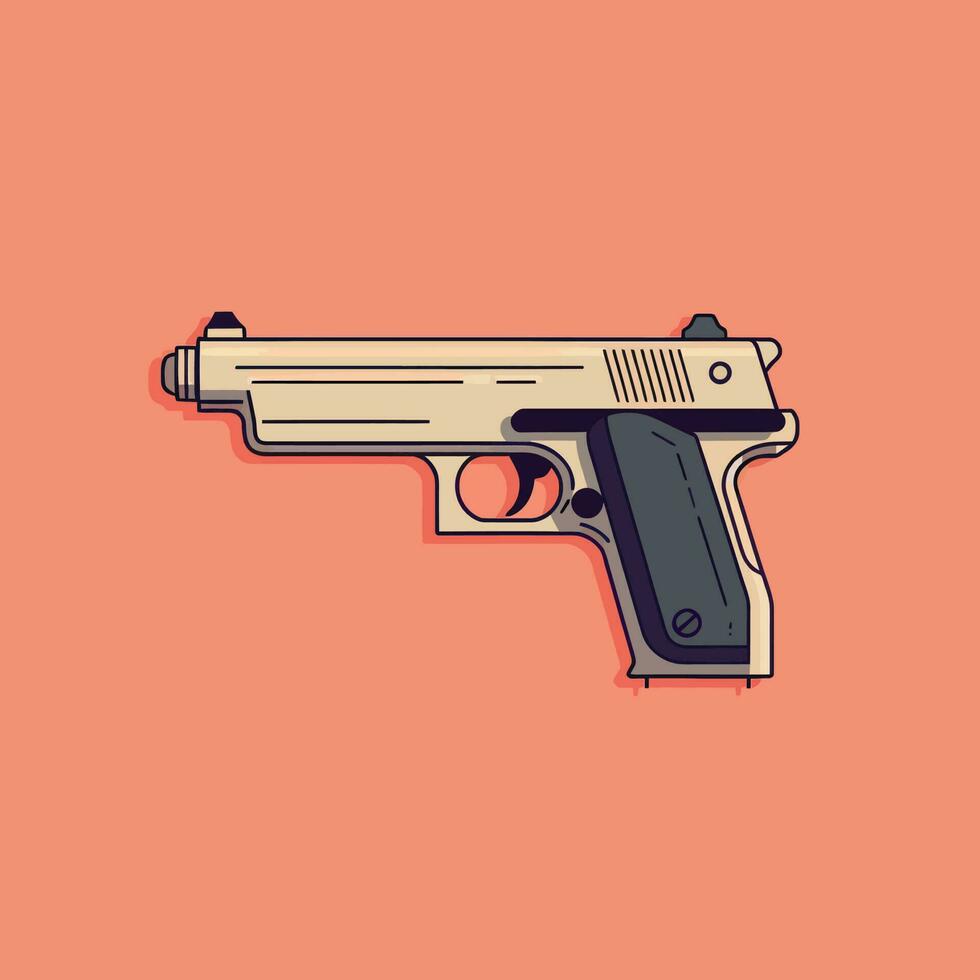 Gewehr Symbol. Waffe Vektor. Militär- Ausrüstung Illustration Logo Vorlage. vektor