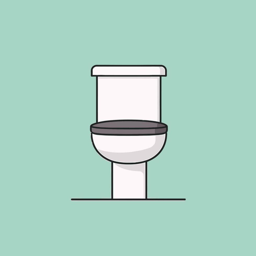 toalett ikon. platt illustration av toalett ikon för webb vektor
