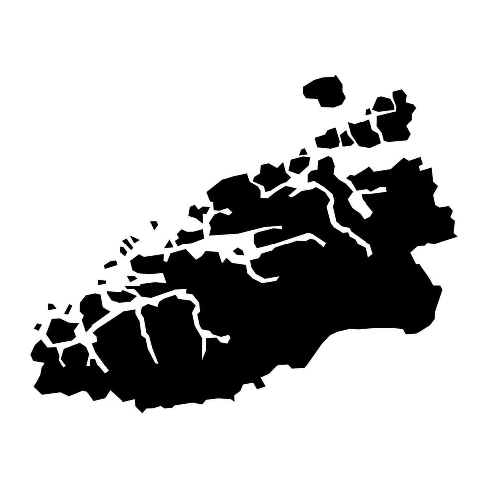 Mehr og romsdal Bezirk Karte, administrative Region von Norwegen. Vektor Illustration.