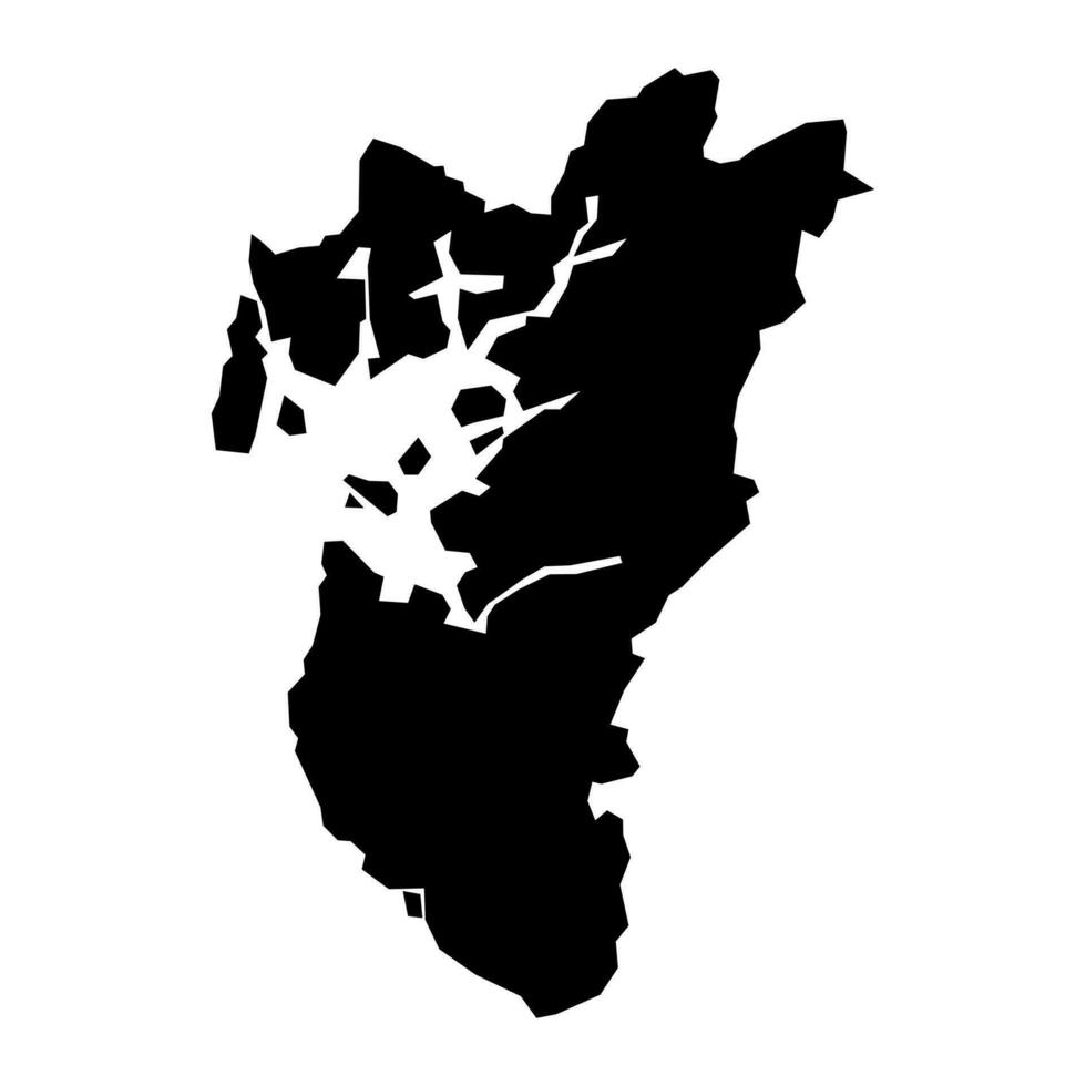 rogaland grevskap Karta, administrativ område av Norge. vektor illustration.