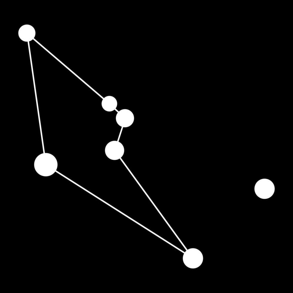 nätverk konstellation Karta. vektor illustration.