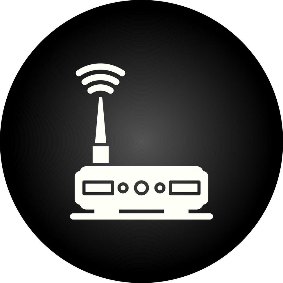 WLAN-Router-Vektorsymbol vektor