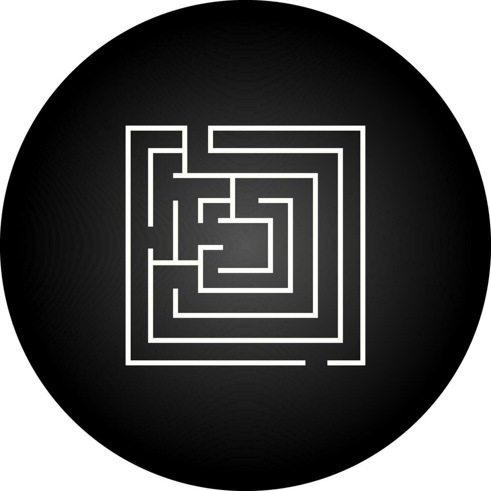 Labyrinth-Vektor-Symbol vektor