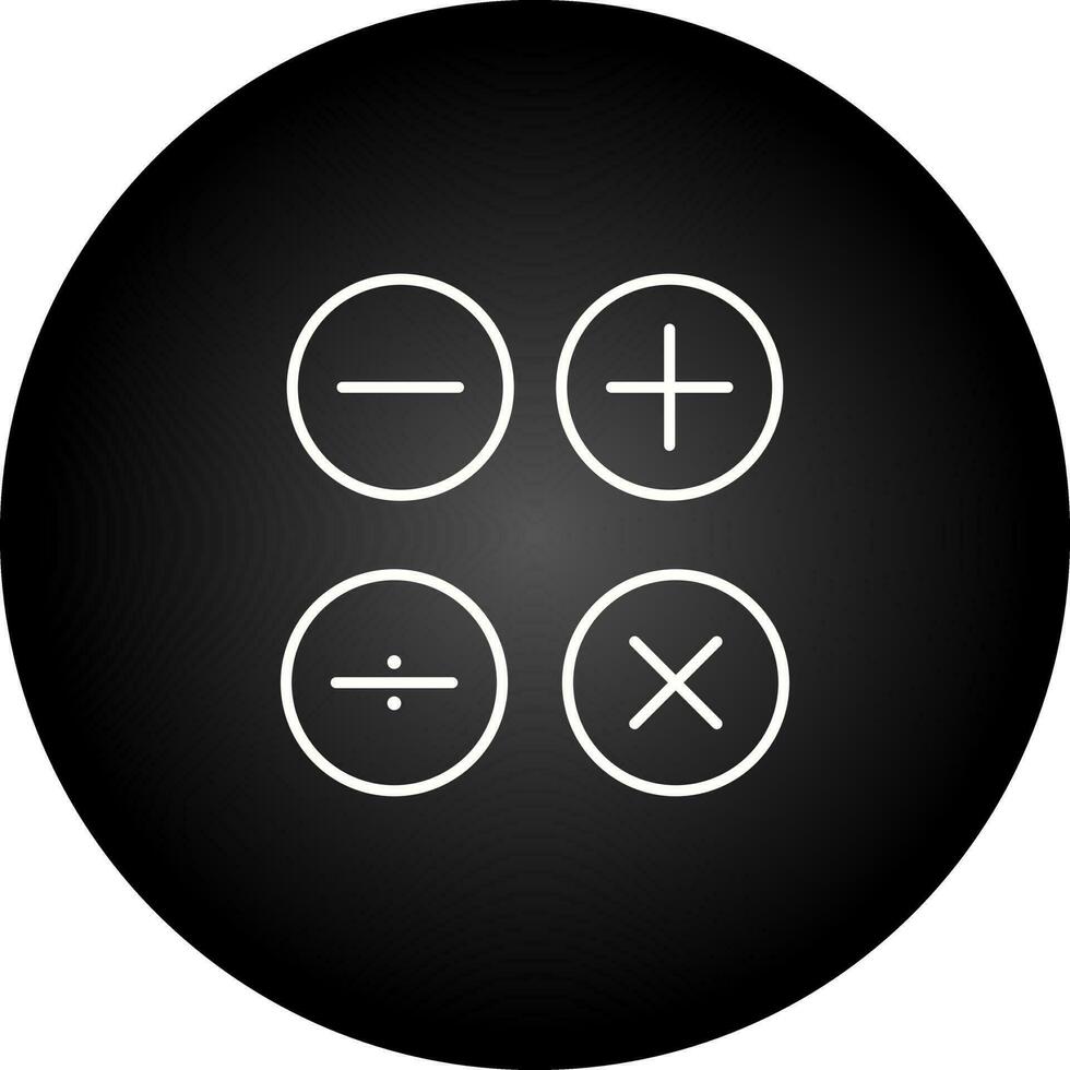 matematik symboler vektor ikon
