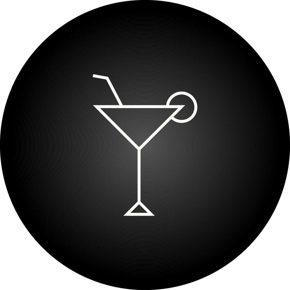 Cocktailglas-Vektorsymbol vektor