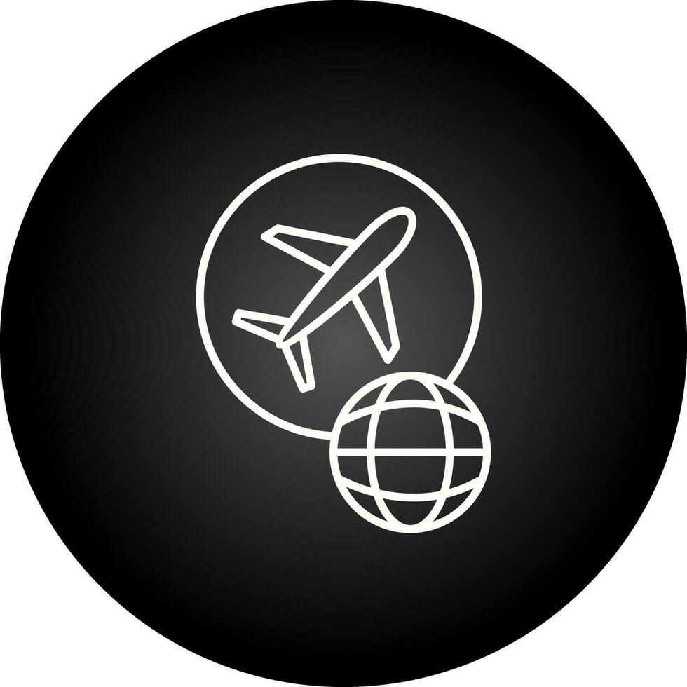 global flyg vektor ikon