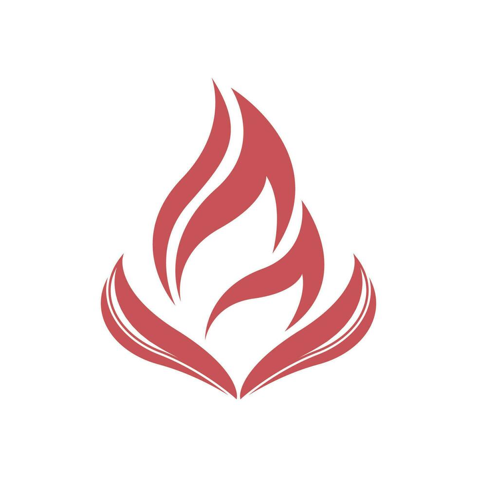 Feuerlogo-Designillustration und Feuersymbol vektor